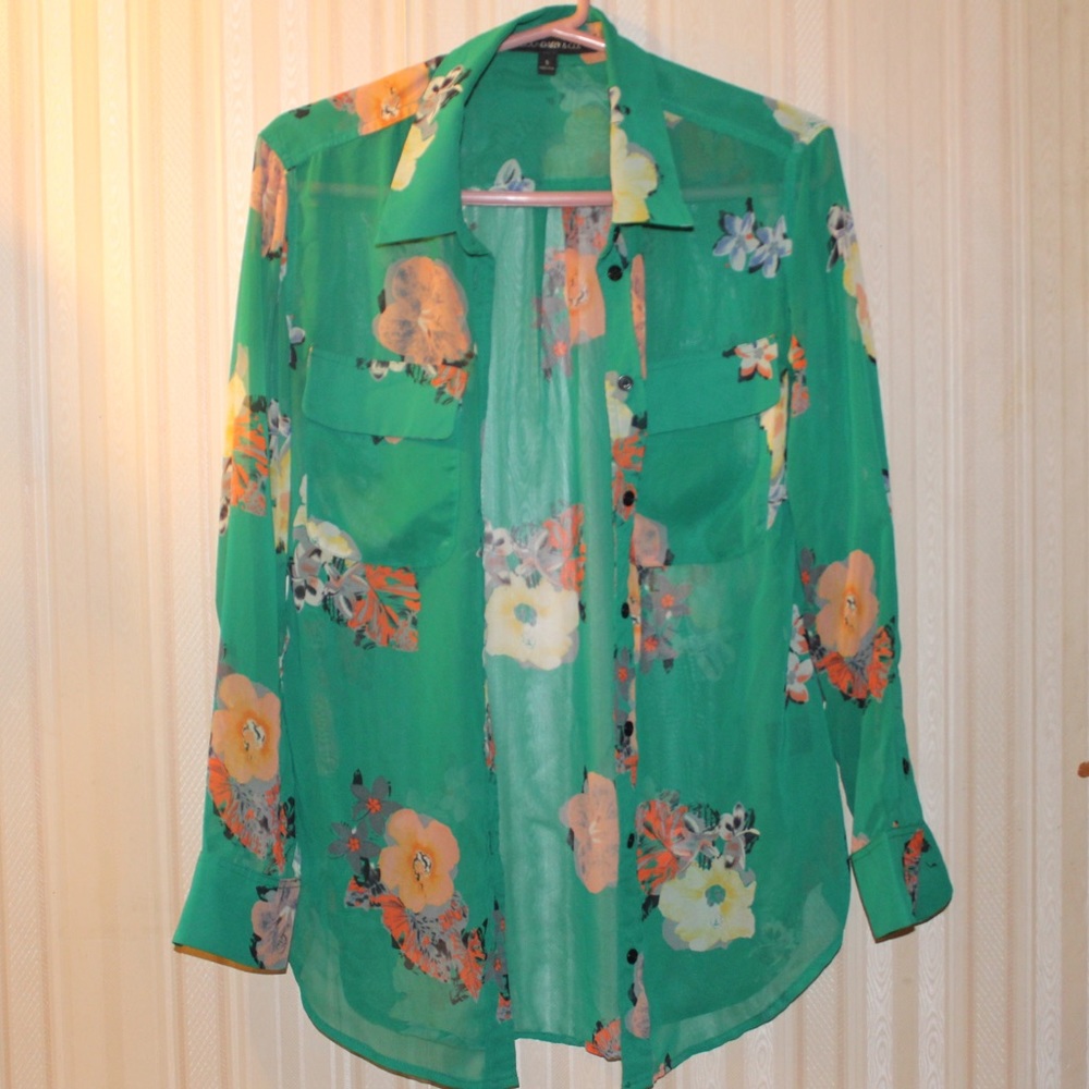 deep green blouse